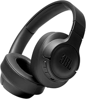 Tune 760NC - Wireless Over-ear Noise Cancelling headphones, JBL Pure Bass Sound, Voice Assist, Google Fast Pair, Up to 50Hrs of Battery with ANC off, Lightweight and foldable design (Black)