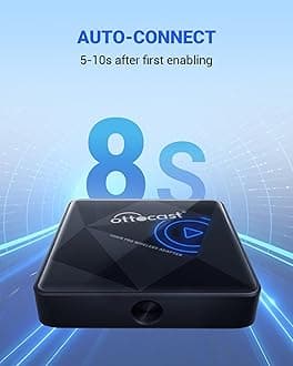 OTTOCAST U2Air Pro Wireless CarPlay Adapter for iPhone - 2025 Version Wired to Wireless CarPlay Dongle - Dual-Band WiFi, Low Latency, Online Update, Plug Play for Factory OEM Wired CarPlay Cars