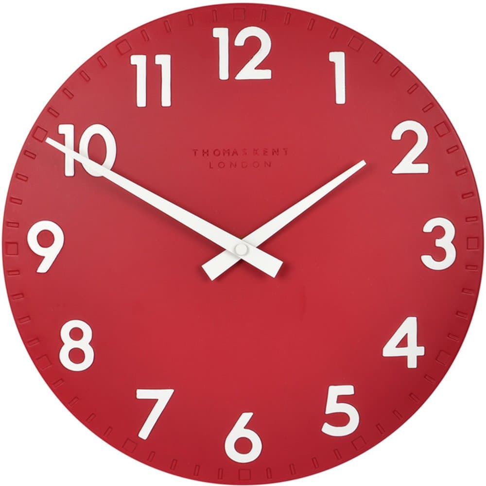 12" Camden Wall Clock - Red