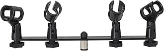 Gator Frameworks 1-to-4 Mic Mount Bar with Standard 5/8-Inch Thread Suitable for Most Microphone Stands Boom Arms (GFWMIC1TO4)