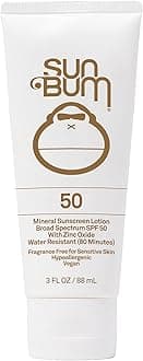 Mineral SPF 50 Sunscreen Body Lotion - Broad Spectrum Moisturizing Sunscreen with Vitamin E - Vegan and Hawaii 104 Act Compliant (Made without Octinoxate & Oxybenzone) - Travel Size - 3 oz