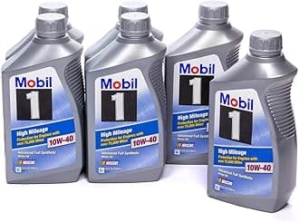 1 103536 10W-40 High Mileage Motor Oil - 1 Quart (Pack of 6)