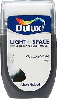 Dulux Light & Space Tester Watercolour Paint, Absolute White, 30 ml