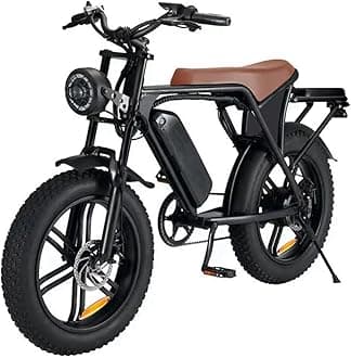 20” Electric Bike, 20 Inch E Bike, Hybrid Bike, Adult Bicycle, 48V 15AH Battery, Brushless Motor, LCD Display, 7 Gear, Rear Seat, Throttle, Suspension, Disc Brakes, Headlight, Indicators, New