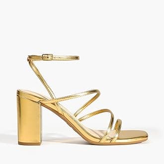 DREAM PAIRS Women's Heels Chunky Block Strappy Square Open Toe Ankle Buckle Heeled Sandals Wedding Party Dress Shoes Indie