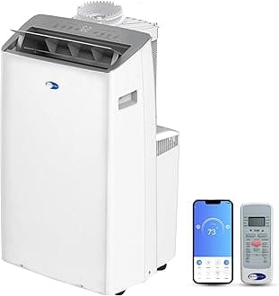 ARC-1230WN 14,000 BTU (12,000 BTU SACC) NEX Inverter Dual Hose Cooling Portable Air Conditioner, Dehumidifier, and Fan with Smart Wi-Fi, Up to 600 sq ft in White