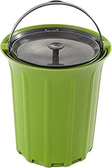 Full Circle Breeze Odor-Free Countertop Compost Bin, Green Slate