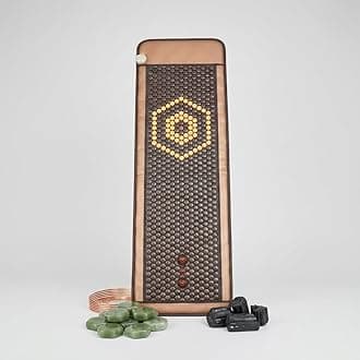 TourmaVital Infrared Compact Germanium Heating Mat | Thermal Pain Relief Massage Korean Stone Therapy