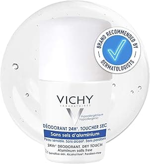 Vichy 24H Dry Touch Roll-On Deodorant for Sensitive Skin 50ml