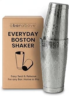 Professional Boston Shakers Set 18 oz Weighted Stainless Steel Cocktail Shaker Set for Bartenders, Premium 304 Steel Bar Shaker, Essential Bartending Tools for Mixing Drinks