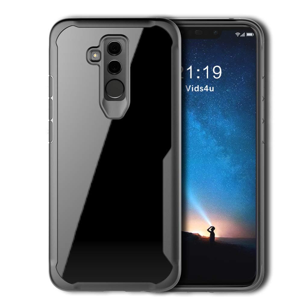 Muntonski Mate 20 Lite Case Compatible with Huawei Mate20 Lite Cover Mate20lite 20lite Clear Thin Slim Cases Huwai Hawaii 6.3 Inch (Black)