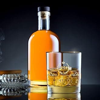 1964 56th Birthday/Anniversary Gift for Men/Dad/Son, Vintage Unfading 24K Gold Hand Crafted Old Fashioned Whiskey Glasses, Perfect for Gift and Home Use - 10 oz Bourbon Scotch, Party Decorations