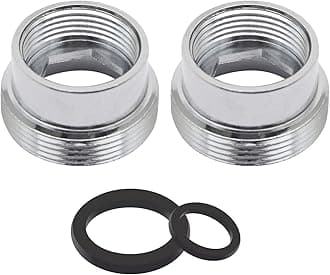 Faucet Adaptor SENRISE 2PCS Aerator Connector Solid Metal Kitchen Tap Connector for Water Purifier (16mm Female to 22mm Male)