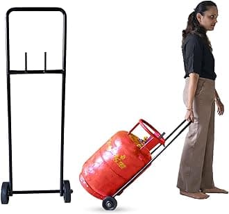 "Effortless gas cylinder mobility, floor protection, heavy-duty design."