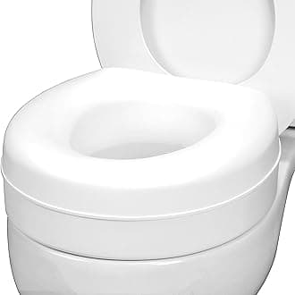 Raised Toilet Seat Riser That Fits Most Standard Bowls for Enhanced Comfort and Elevation with Slip Resistant Pads, 15x15x5, FSA & HSA Eligible