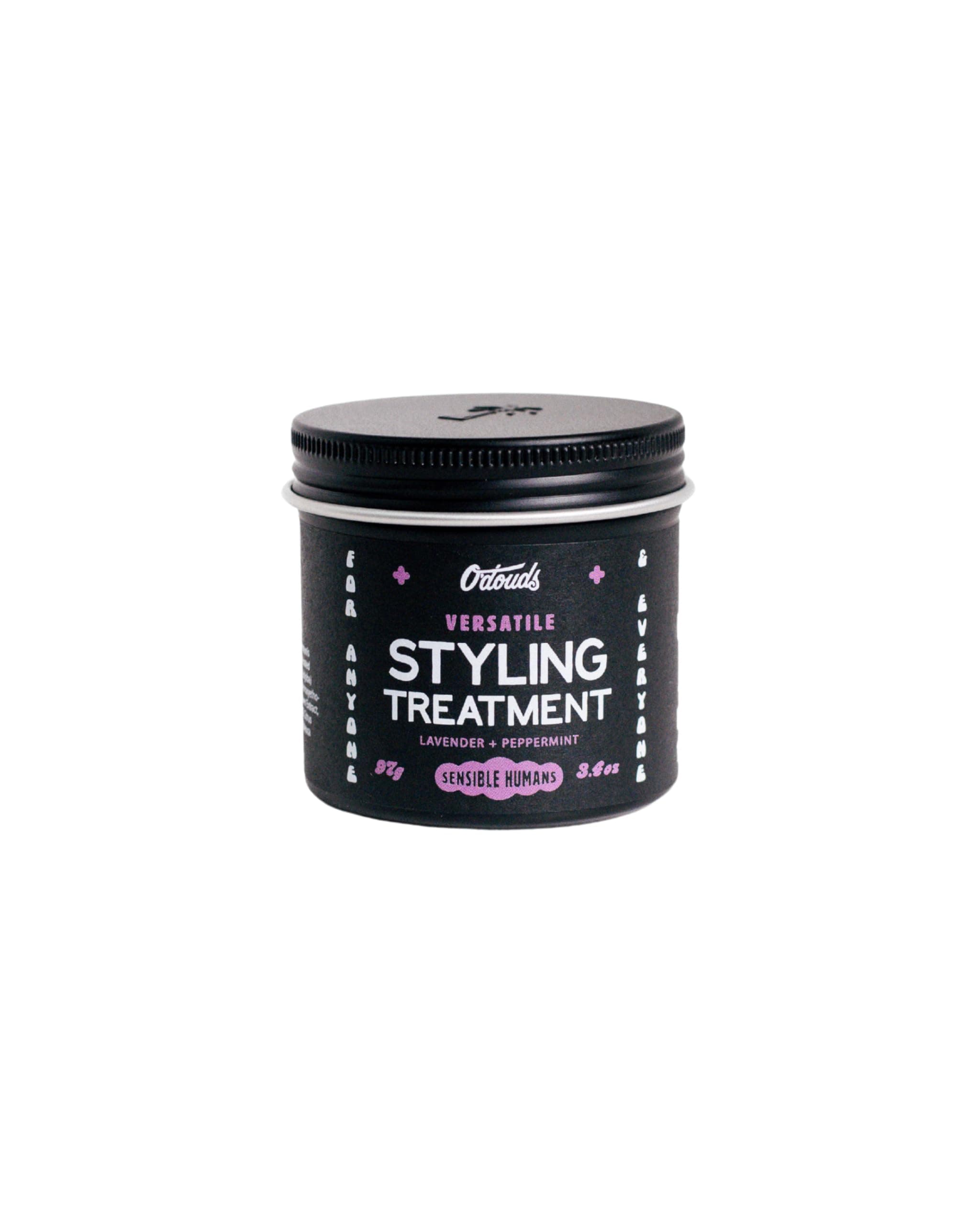 Styling Treatment Hair Cream - Natural Texturizing Hair Cream - Medium Hold with a Natural Shine - For manageable, relaxed, textured, hair styles - Lavender & Peppermint Scent, 3.4 oz.