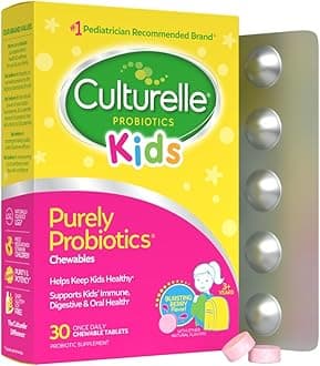 Culturelle Kids Purely Probiotics Chewable Daily Probiotic for Kids, 30 Count