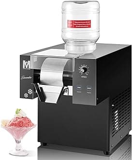 Snowflake Ice Machine, 330.6LBS/24H 660W Shaved Ice Machine, Rapid Cooling, Food-Grade Stainless Steel Material, Snowflake Ice Maker for Dessert, Ice Cream,Suitable for Party＆Commercial Use