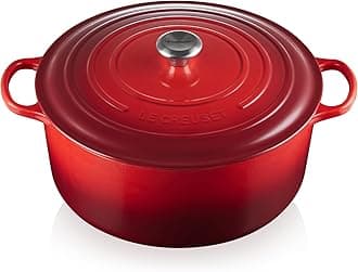 Enameled Cast Iron Signature Round Dutch Oven, 13.25 qt., Cerise
