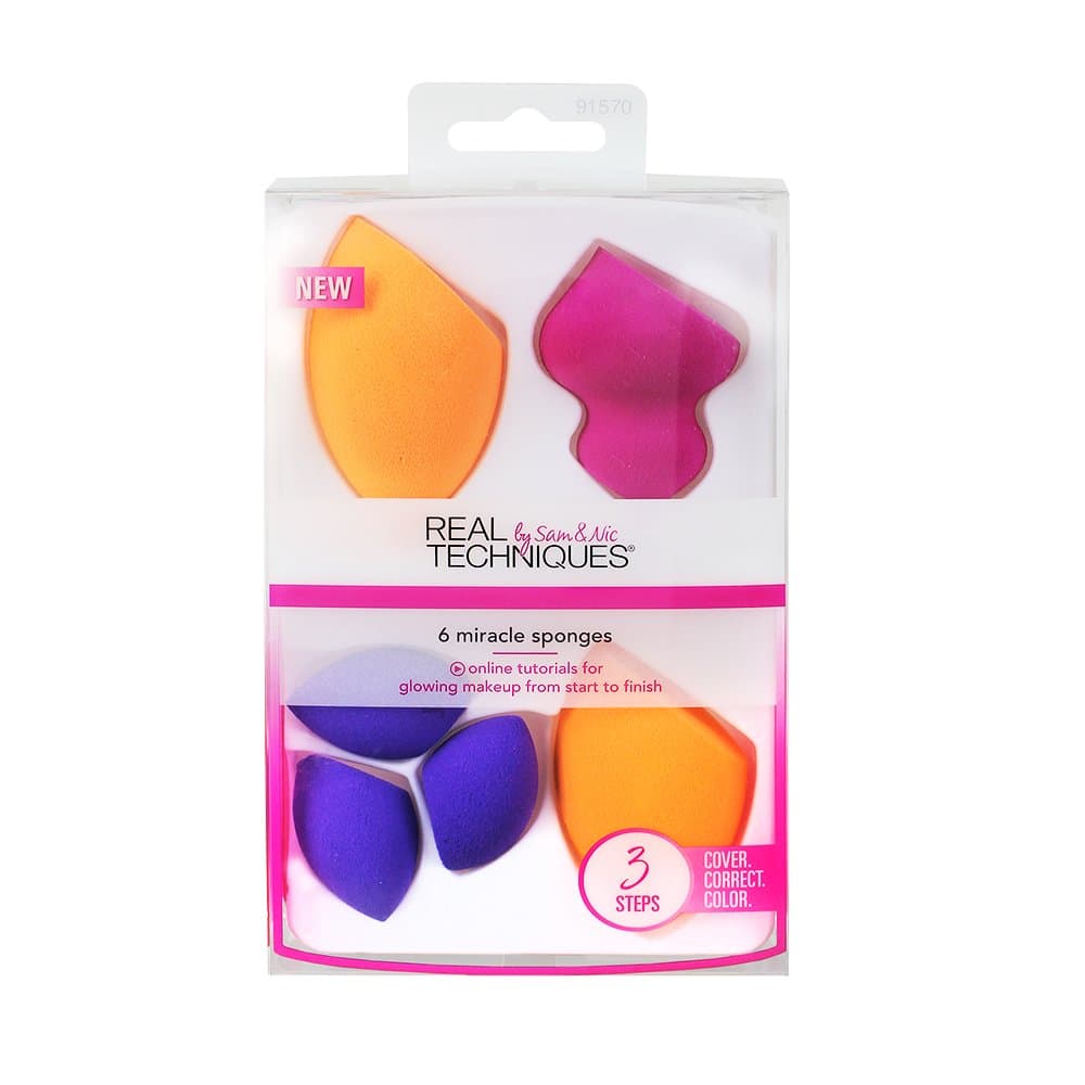 Real Techniques6 Miracle Complexion Sponges Make Up Brush Set