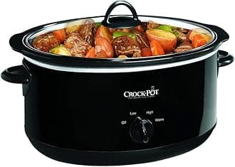 Manual 8-Quart Slow Cooker, Black