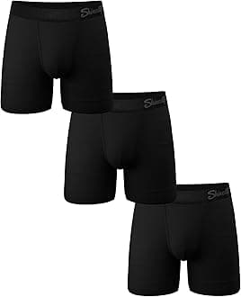 Shinesty Boxer Briefs for Men Pack of 3 - Hammock Support Pouch Underwear for Men - Flyless