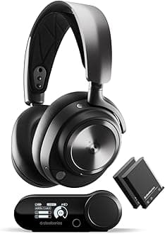 SteelSeries Arctis Nova Pro Wireless Multi-System Gaming Headset - Premium Hi-Fi Drivers - Active Noise Cancellation - Infinity Power System - ClearCast Gen 2 Mic - PS5, PS4, PC, Switch, Mobile