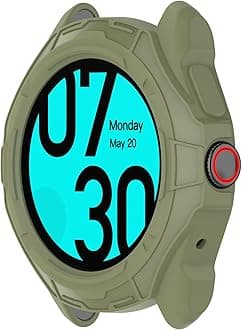 BabyValley Compatible with Ticwatch Pro 5 Smartwatch Case Protective, Silicone Shell Case Cover Replacement Shock-Proof for Ticwatch Pro 5 Accessories (Green)