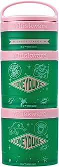 Whiskware Harry Potter Stackable Snack Containers for Infants, Kids, and Toddlers, Durable Food Storage Containers for Daycare, Car, and Airplane Travel, Dishwasher Safe, Honeydukes