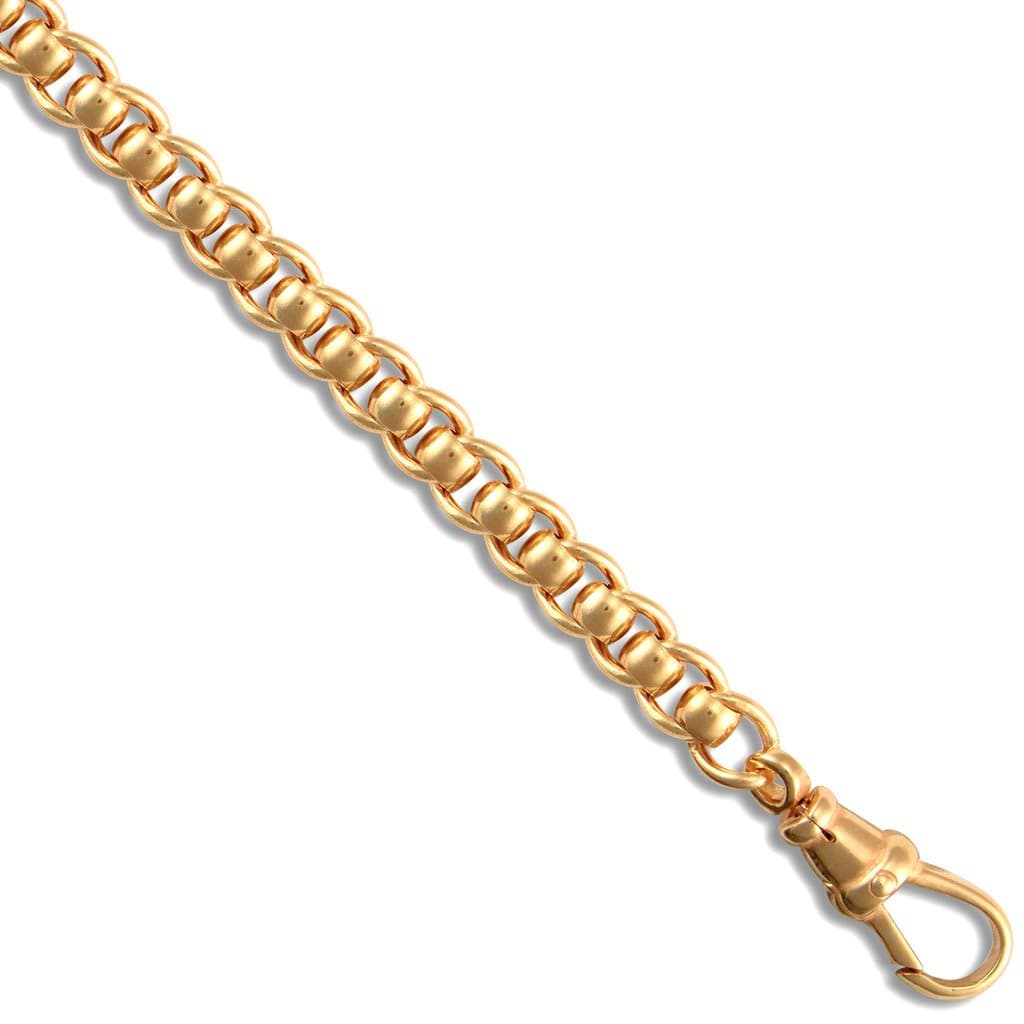 9ct Gold Solid Mini Rollerball Bracelet 7.5 inch