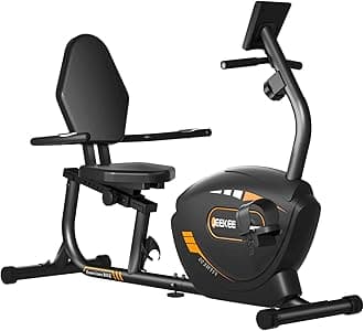- JEEKEE Recumbent Exercise Bike for Seniors,Stationary Bikes for Home, 400LB Capacity & 16 Levels Magnetic Resistance, Heart Rate Handle