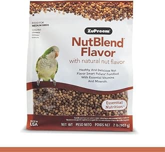Zupreem (ZuPreem) NEW!! Nut Blend M Size for Cockatiel, Lovebird, Conure, and Other Small to Medium Parakeets 907 Grams (x 1)