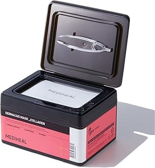 Mediheal Derma 365 Daily Firming Mask (30 Masks) - Quick Skin Care Mask for Firm Moisturizing to Lift Skin with Collagen Active