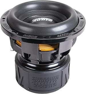 M-10 D1 10" Car Subwoofer – 2000W RMS/4000W Peak, Dual 1-Ohm, 3" Aluminum VC, 35mm Xmax, Mega-Roll Surround, Low-Distortion Bass for Pro Systems
