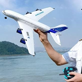 FANXMF RC Airbus 747 A380 2.4G Remote Control Electric Plane Four Motor RC Ai...