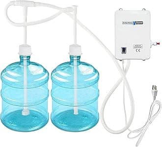 110V Drinking Water Pump for 5 Gallon Bottle Dispenser Pump System for Refrigerator Ice Maker Coffee Machine Faucet (Classic- Dual Inlet)