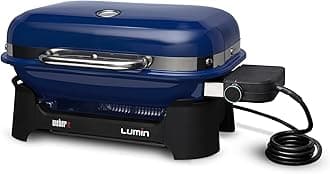 Weber 91300901 Lumin Compact DOB Electric Grill, Deep Ocean Blue