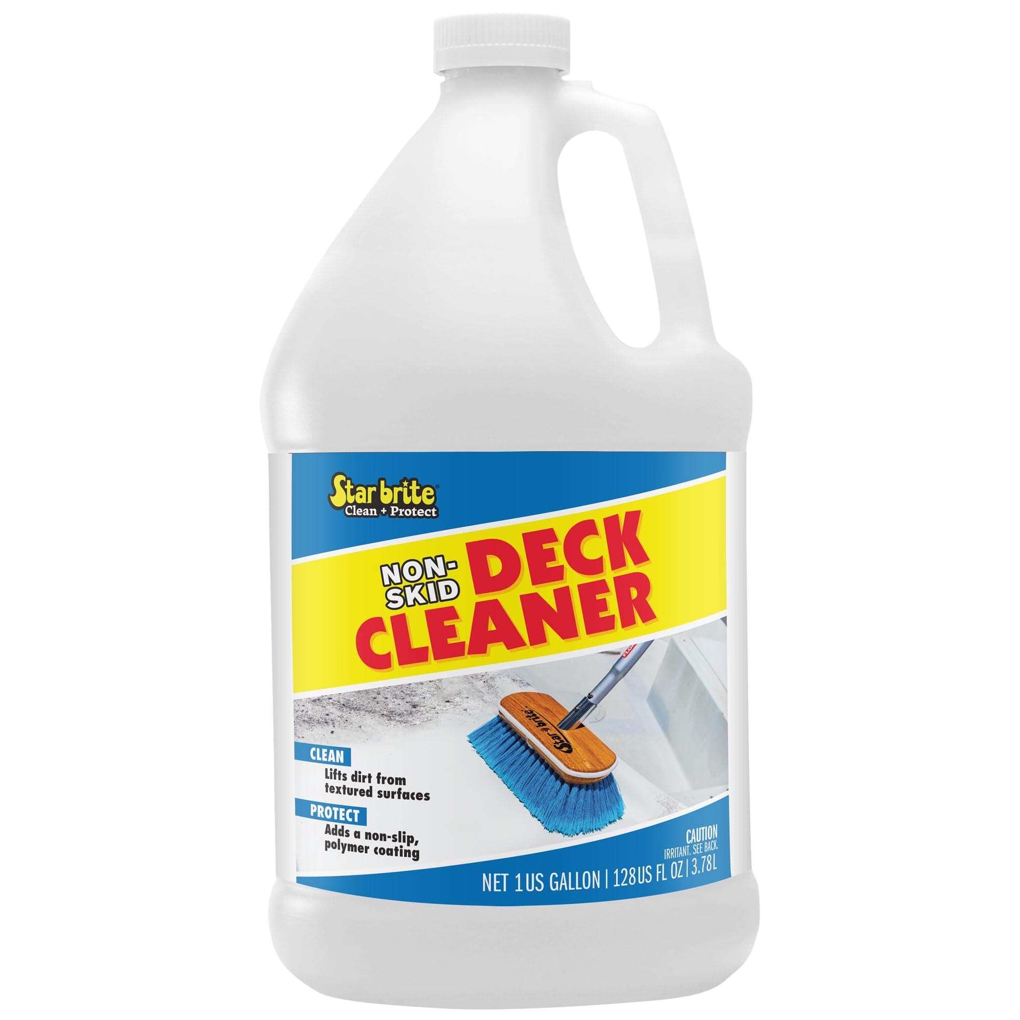 STAR BRITE Non-Skid Deck Cleaner & Protectant Ultimate Boat Deck Wash - Protects Against Future Stains & UV - Ideal for Fiberglass, Vinyl, Plastic, Painted & Metal Surfaces