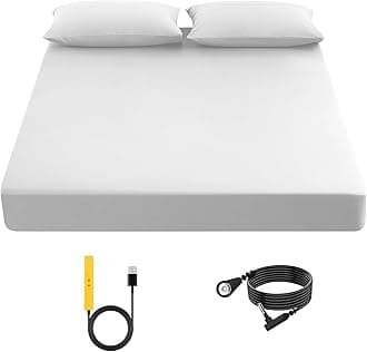 Grounding Sheet, 90% Organic Cotton + 10% Pure Silver Organic Fitted Grounded Sheet for Improved Sleep, Connected Earth Energy - Healthy Sleep Therapy (White, (78.4 * 80.2 * 15inch))