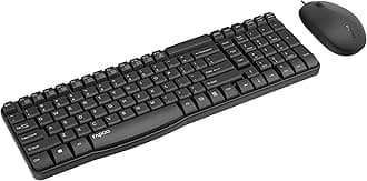 RapooNX1820 clavier Souris incluse USB QWERTZ Allemand Noir