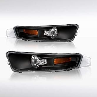 - Compatible with 2005-2009 Ford Mustang Gt V6 L+R Pair Assembly, Black Housing Clear Lens Bumper Lights
