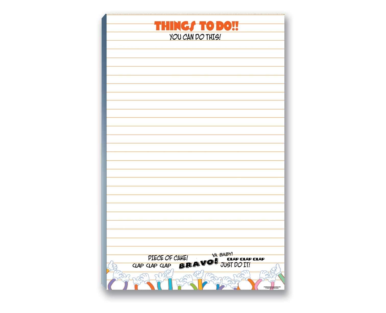 Stonehouse CollectionThings To Do List Notepad with Magnet - 8.5" x 5.5" - 50 Sheets - Made in USA - Grocery, Shopping, Daily Taks List(Things To Do)