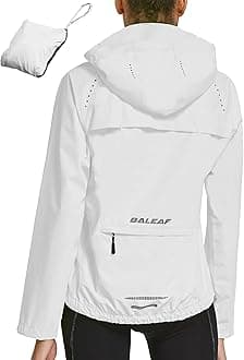 baleaf Waterproof Jackets Women Cycling Jacket Womens Lightweight Outdoor Rain Coats Packable Running Windproof Walking