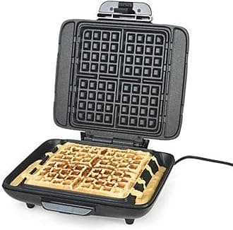Lakeland No Mess Electric Waffle Maker – Makes 4 Waffles At Once Ready In 3 Minutes