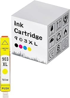 903XL Ink Remanufactured High Yield 903XL 903 Ink Cartridges Replacement for 903XL Ink Cartridges for HP OfficeJet 6950 6960 6961 6963 6964 6965 6966 6968 6970 Print Yellow