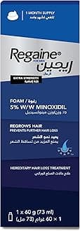 Men 5% Foam (60g), Advanced Hair Regrowth Treatment for Men, Clinically Proven Minoxidil Formula to Help Regrow Hair and Thicken Thinning Hair, Single Pack