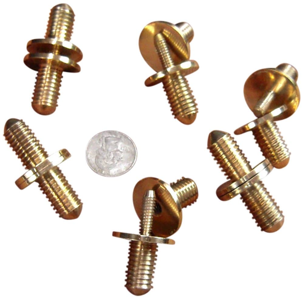Solid Brass Cane Connectors Couplers 1/2" x 13 Threads to Split Canes in Two or More Pieces (6)