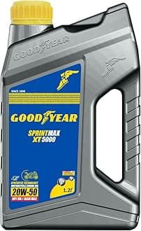 GOODYEAR 1.2 Ltrs 20W50 Sprintmax XT5000 4T Semi-Synthetic Engine Oil | High Performance Engine Oil For Bikes &Motorcylce with Enhanced Engine Protection