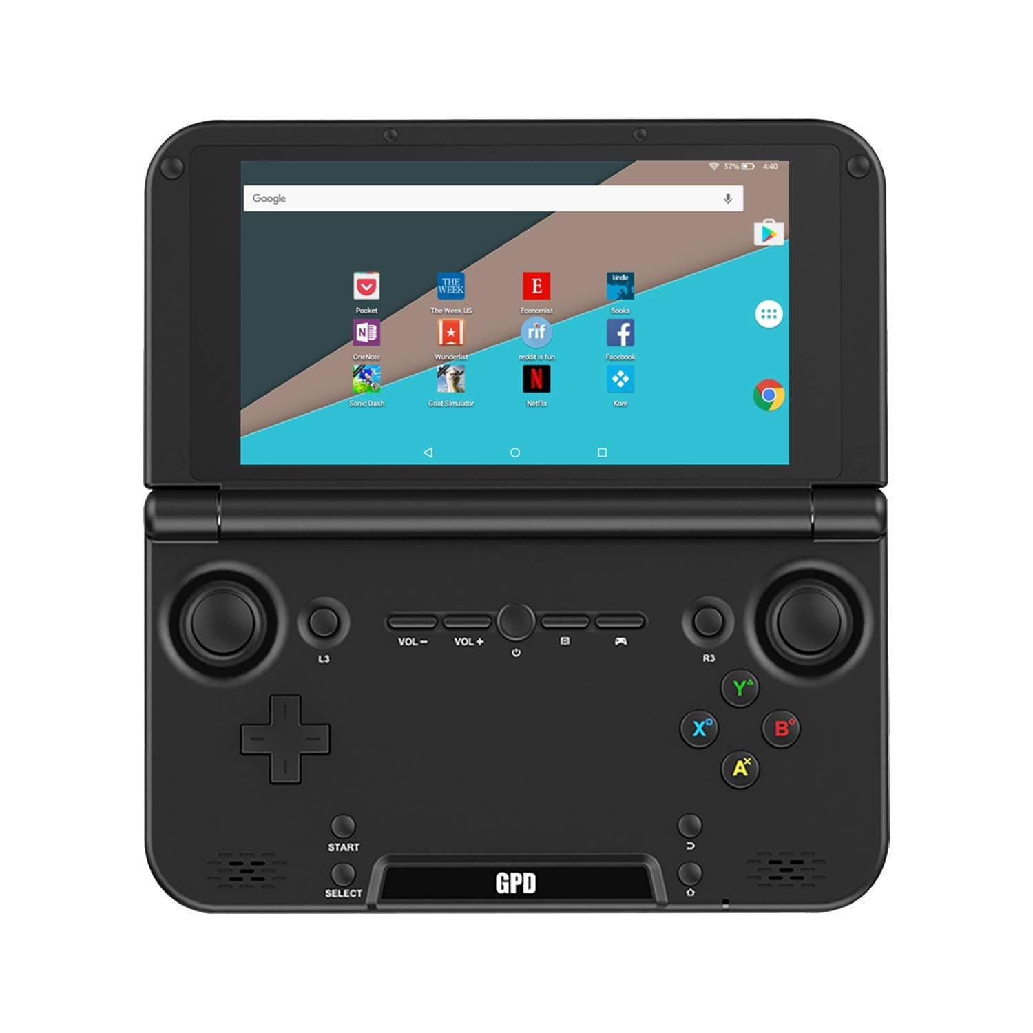 GPD XD Plus [August HW UPDATE] Mini Android 7 Nougat Portable Retro Gaming Handheld • 5" Inch Multi-Touch Screen • Quad-Core Mediatek MT8176 CPU • GX6250 GPU • 4GB RAM • 32GB Storage • 6000mAh Battery • Dual-Band Wi-Fi • Bluetooth