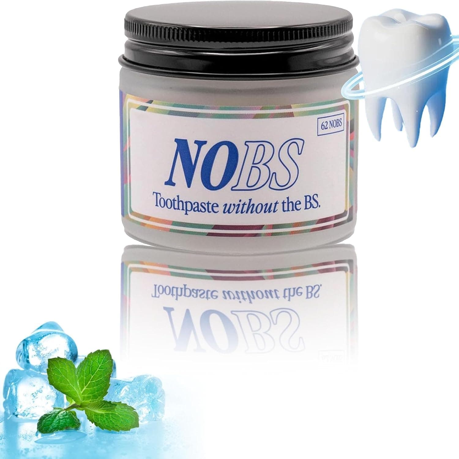 Nobs Toothpaste Tablets, Nobs Chewable Toothpaste Tablets, Nobs Toothpaste, Natural Paste Tabs, Nobs Toothpaste Tablets Cavity, Nano Hydroxyapatite Remineralizing Toothpaste (3PCS)